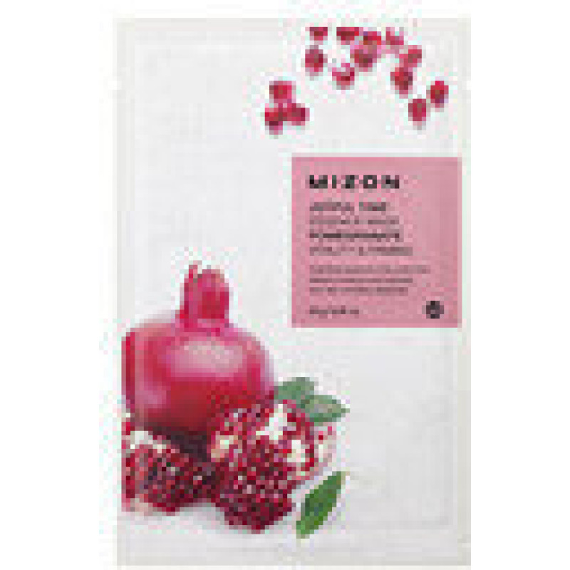 Loksnes sejas maska ar granātābolu Mizon Joyful Time Essence Mask Pomegranate 1gab.