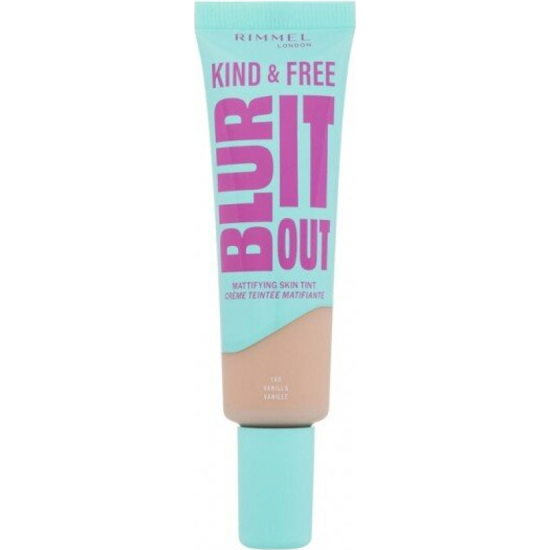RIMMEL MATU PAREIZI MATTIZĒJOŠS ĀDAS IDEĀLS KIND & FREE PATIESAIS IVORY 103 Gaišs 30 ml