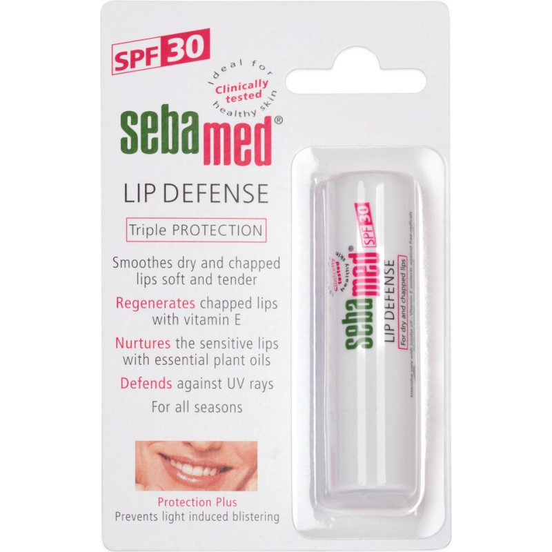 Aizsargājošasi lūpu balzams ar SPF 30 Sebamed, 4.8 g