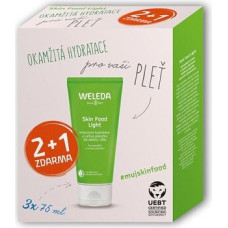 Weleda Dāvanu komplekts ar mitrinošu un barojošu krēmu Skin Food Light, 3 x 75 ml