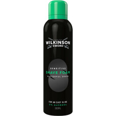 WILKINSON Skūšanās putas Jutīgai ādai Vīriešiem 0% Alkohols 200ml