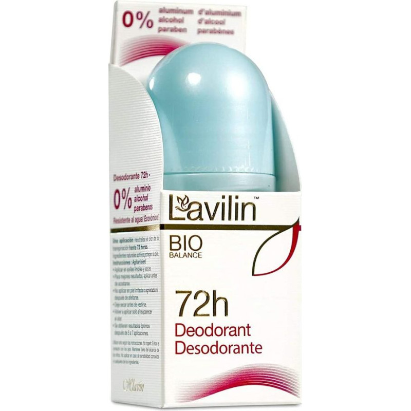Rullīšu dezodorants 72h Lavilin Bio Balance, 50 ml.