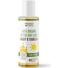 Eļļa pēc sauļošanās Wooden Spoon 100% Organic After-Sun Care Baby & Family, 50 ml