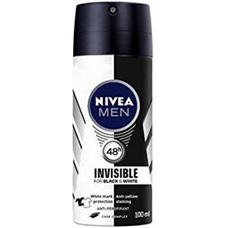 Nivea Antiperspirant Inspiration For Men Invisible For Black & White (Antiperspirant) 100 ml