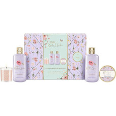 Ķermeņa kopšanas dāvanu komplekts Baylis & Harding Lavanda un mežrozīšu tēja 4 gab., 300 ml, dušas želeja