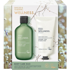 Dušas želejas kapsulu komplekts Baylis & Harding ar ingveru, laimu un baziliku, atsvaidzinošs aromāts, 2 gabali