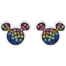 Rotaļīgi sudraba auskaru kniedes Mickey Mouse E902878RRML-B