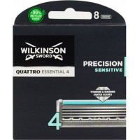 Skūšanās asmeņi Wilkinson Quattro Titanium Sensitive vīriešiem, 8 gab.