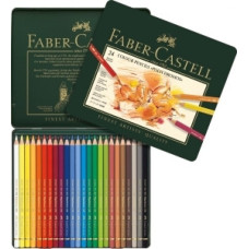 Faber-Castell - Polychromos colour pencil, tin of 24 (110024)