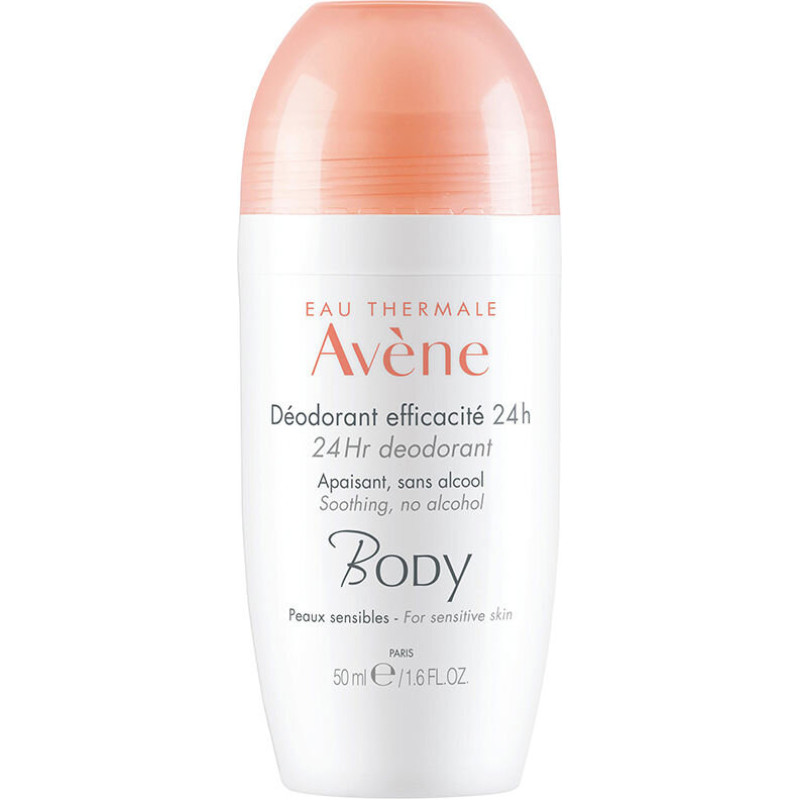 Avene ķermeņa 24 stundu dezodorants ar rullīti, 50 ml