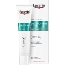 Eucerin DermoPure Clinical Matējošs fluīds 40 ml – spīdumu kontrolējošs mitrinātājs taukainai ādai ar noslieci uz izsitumiem