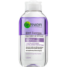 Acu kosmētikas noņemšanas līdzeklis Garnier 2in1 Express, 125 ml