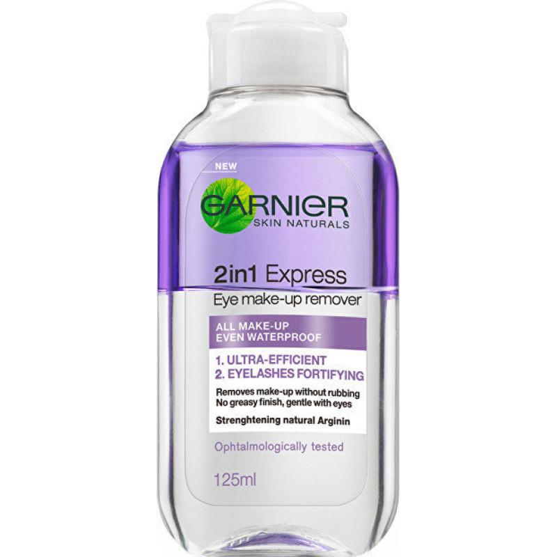 Acu kosmētikas noņemšanas līdzeklis Garnier 2in1 Express, 125 ml