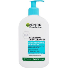 Garnier Pure Active mitrinošs dziļās attīrīšanas mazgāšanas līdzeklis – mitrinošs sejas mazgāšanas līdzeklis uz pinnēm tendētai ādai, 250 ml