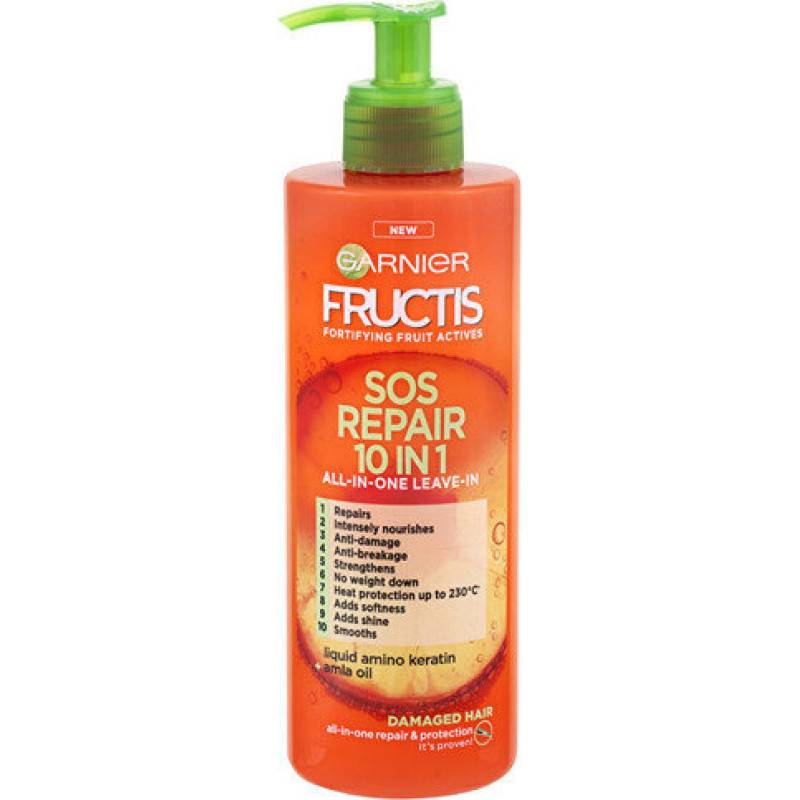 Matu atjaunošanas līdzeklis Garnier SOS Repair (All-In-One Leave-In) 400 ml