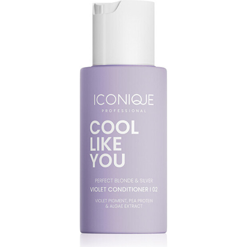 Kondicionieris Iconique Professional Cool Like You Perfect Blonde & Silver Violet pret dzeltenumu, mitrinošs, mīkstinošs