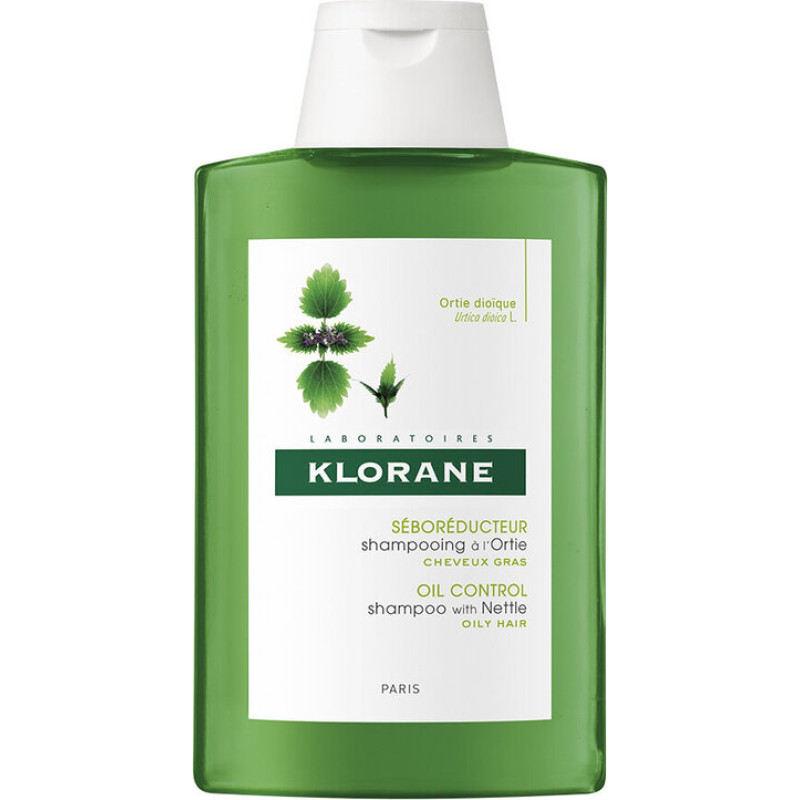 Matu šampūns taukainiem matiem Klorane Oil Control, 200 ml