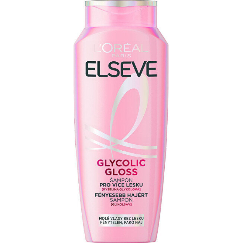 Šampūns L'Oréal Paris Elseve Glycolic Gloss bez sulfātiem, spīdumu piešķirošs, visu tipu matiem