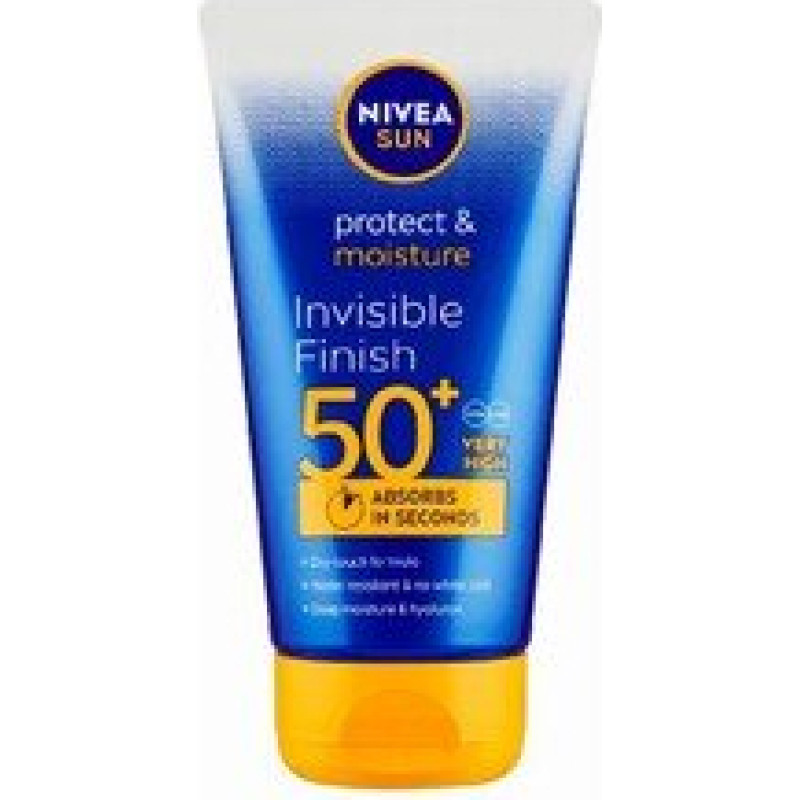 Nivea Invisible Finish Sun Protect & Moisture Sun Milk SPF 50+ - 150ml