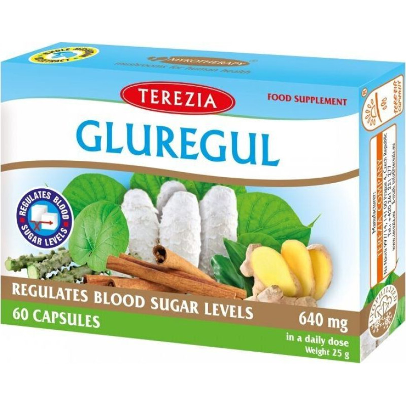 Uztura bagātinātājs Terezia Gluregul, 60 kapsulas