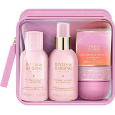 Dāvanu komplekts Baylis & Harding Jojoba, Vaniļa un Mandeļu eļļa, 4 daļu barojošs lutināšanas komplekts