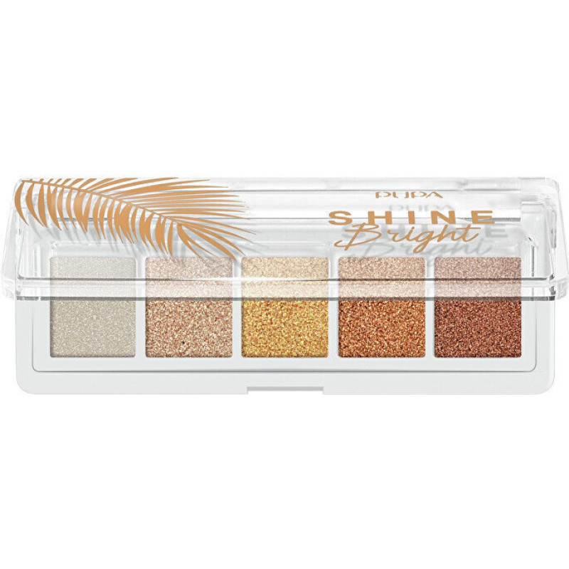 Acu ēnu palete Pupa Milano Shine Bright, 001 Sunny Gold, 4 g
