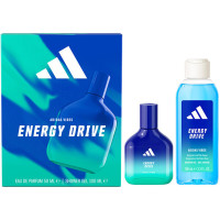 Dāvanu komplekts Adidas Vibes Energy Drive Fresh Fougère aromāts EDP 50 ml + dušas želeja 100 ml