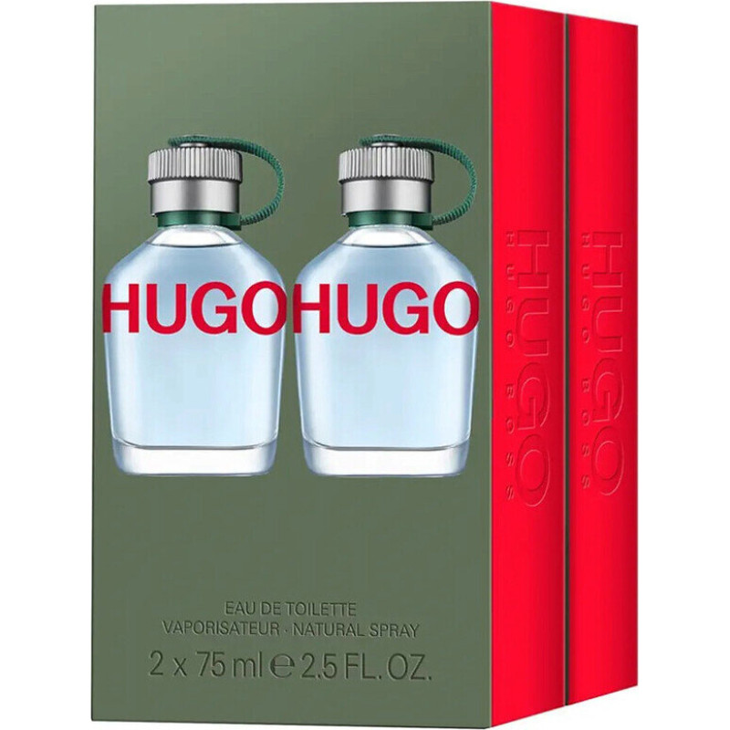 Dāvanu komplekts Hugo Boss Hugo Man Duo Fresh Aromatic tualetes ūdens 2 x 75 ml