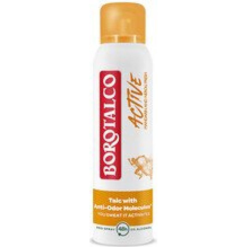 Smidzināmais dezodorants Borotalco Active Mandarin & Neroli 150 ml, bez spirta, 48 stundu aizsardzība