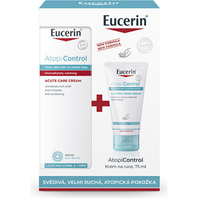 Ķermeņa kopšanas komplekts Eucerin AtopiControl nomierinošs atopiskas ādas atvieglojums