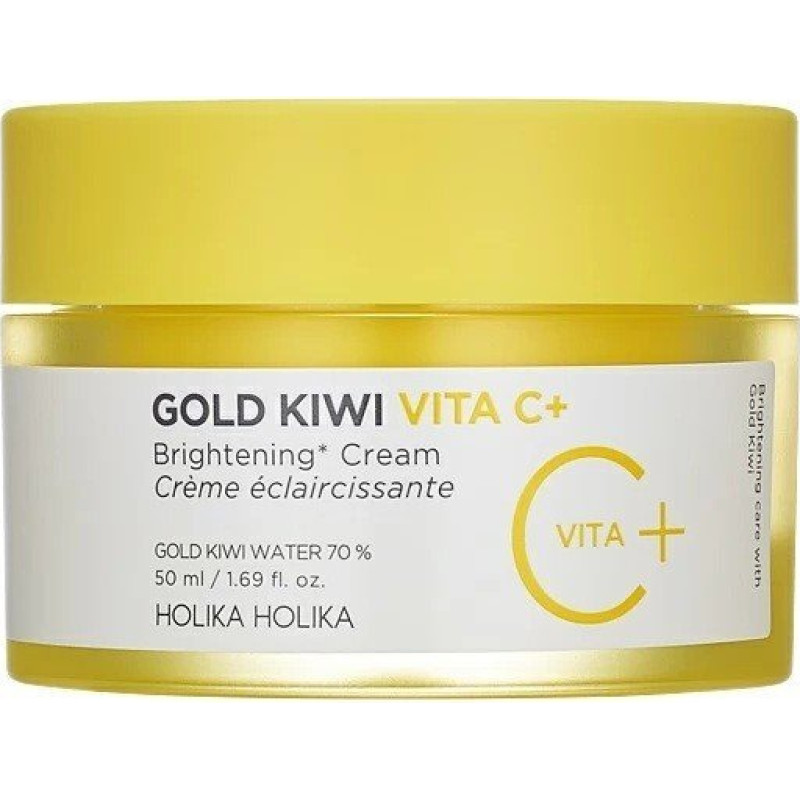 Izgaismojošs krēms ar C vitamīnu| Holika Holika - Gold Kiwi Vita C+ Izgaismojošs krēms, 50 ml -