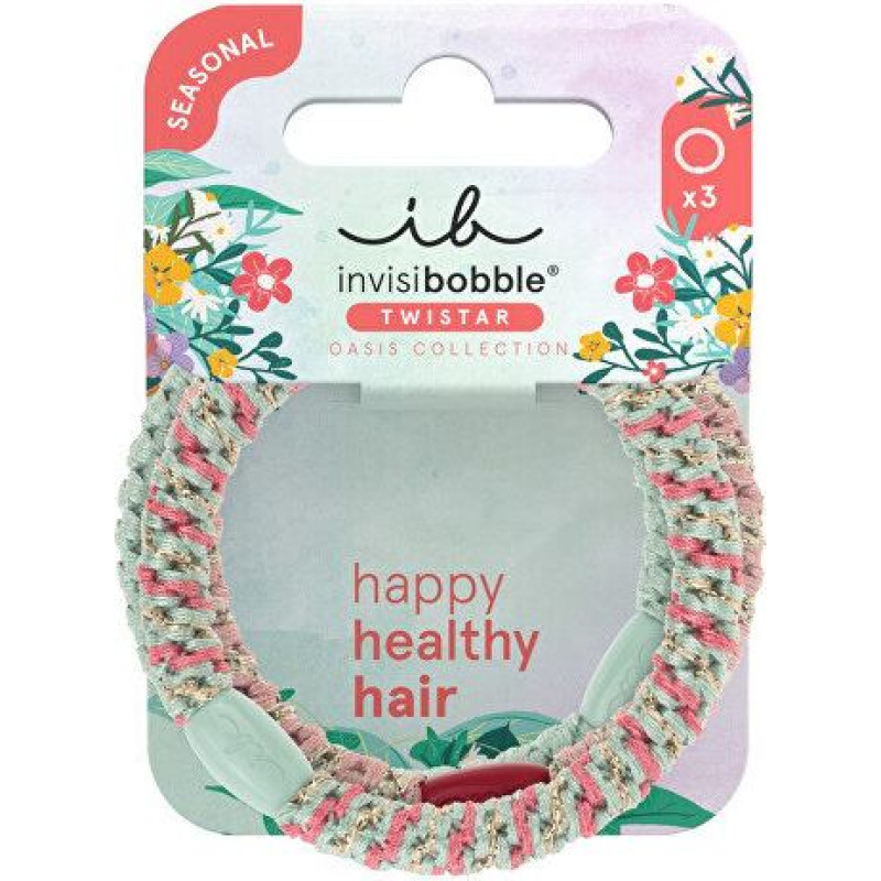 Invisibobble Twistar Oasis Mint matu lentes, 3 gab.