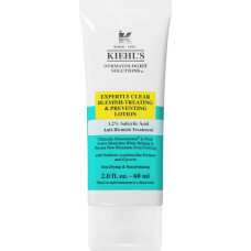 Gēla krēms Kiehl's Expertly Clear plankumu ārstēšanas un profilakses losjons, 1,2 % salicilskābes, 2 % niacinamīda, ādai ar noslieci uz pinnēm