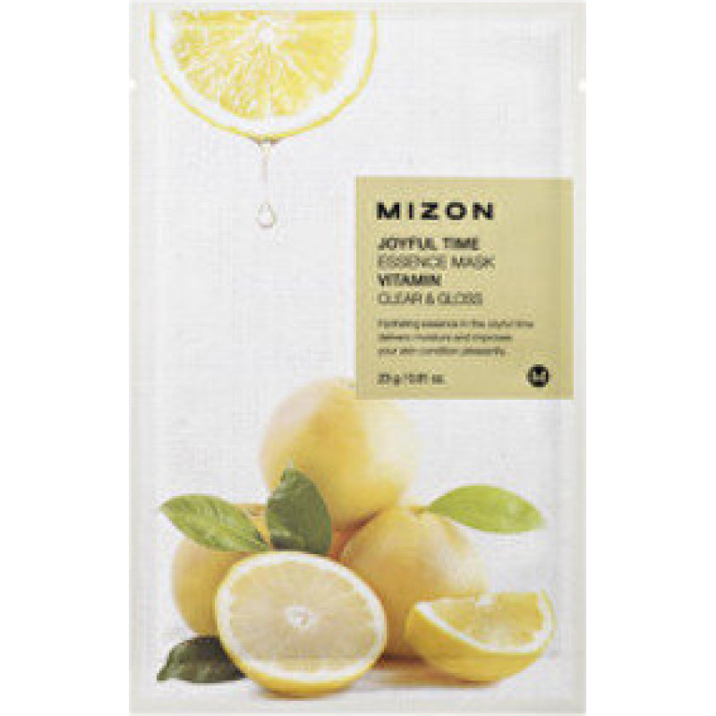 Mizon 3D Face Mask with Vitamin C for Brilliance and Vitality Joyful Time (Essence Mask Vitamin) 23 g 23.0g