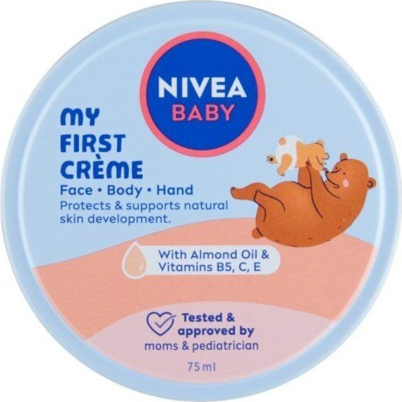 Universāls ķermeņa krēms bērniem Nivea Baby My First Cream, 75 ml