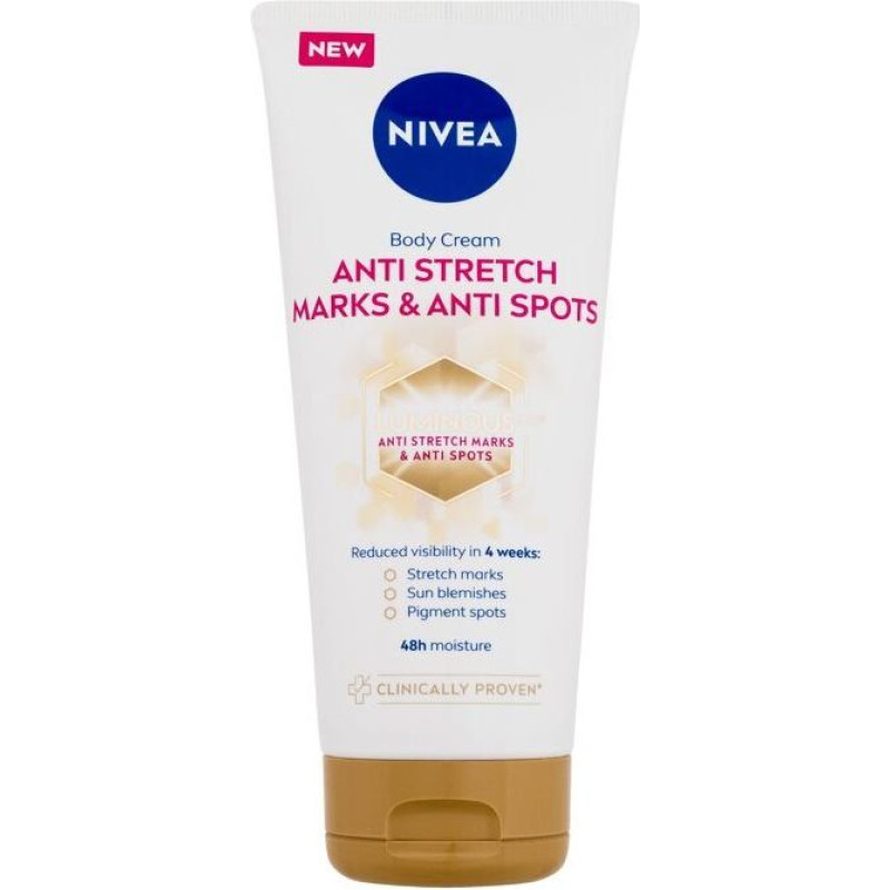 Nivea Luminous630 ķermeņa krēms pret strijām, 200ml
