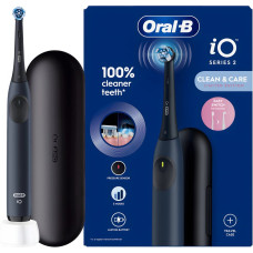Oral-B iO Series 2 magnētiskā elektriskā zobu birste ar ceļojuma futrāli, zila