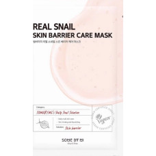 SOME BY MI Real Snail Skin Barrier Care Mask, 20g - sejas maska ar gliemežu gļotām