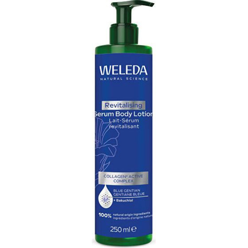 Weleda Zilās genciānas un edelveisa atjaunojošs seruma ķermeņa losjons, 250 ml