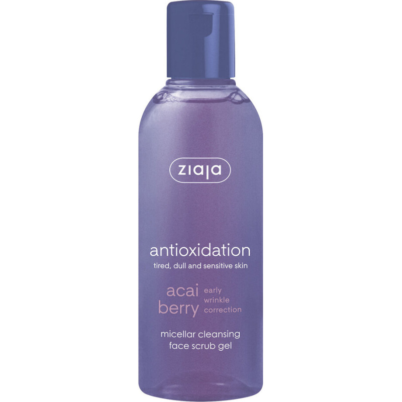 Acai ogu micelāra attīroša želeja ar skrubi Ziaja, 50 ml