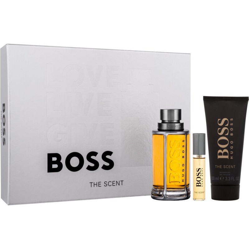Komplekts Hugo Boss vīriešiem: tualetes ūdens EDT, 100 ml + 10 ml + dušas želeja, 100 ml