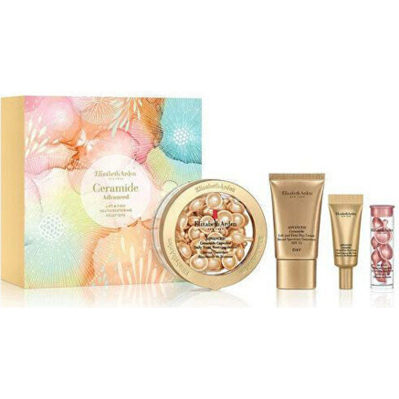 Kosmētikas komplekts Advanced Ceramide Lift & Firm Set skin care: ādas serums kapsulās, 60 gab + nakts ādas serums, 7 gab + dienas krēms, 15 ml + acu krēms, 5 ml