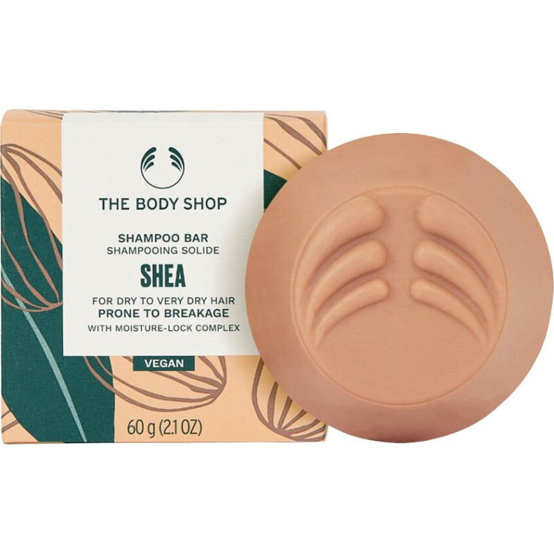 The Body Shop šī sviesta šampūna ziepes – cietā kopšana sausai un bojātai matu struktūrai, 60 g