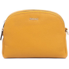 Sieviešu ādas crossbody rokassomiņa 12 Mostaza