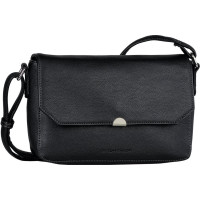 Plecu soma - TOM TAILOR - Nance Flap Bag No Zip S - Melna - Poliuretāns - 23x14x7 cm