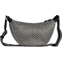 TOM TAILOR Sieviešu melnbalta plecu soma - Liriel Summer Cross Bag M jauktā melnā krāsā 295856