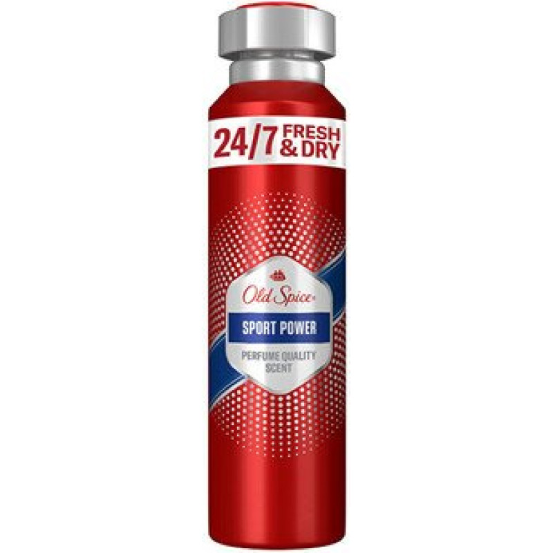 Antiperspiranta sprejs Old Spice Sport Power 150 ml 24/7 svaigums, ilgnoturīga smarža, aizsardzība pret svīšanu