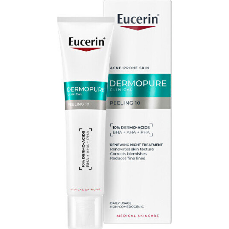 Eucerin DermoPure Clinical 10% atjaunojošs nakts pīlings 40 ml