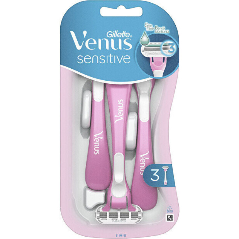 Vienreizējās lietošanas skuvekļi Venus Sensitive, 3 gab.