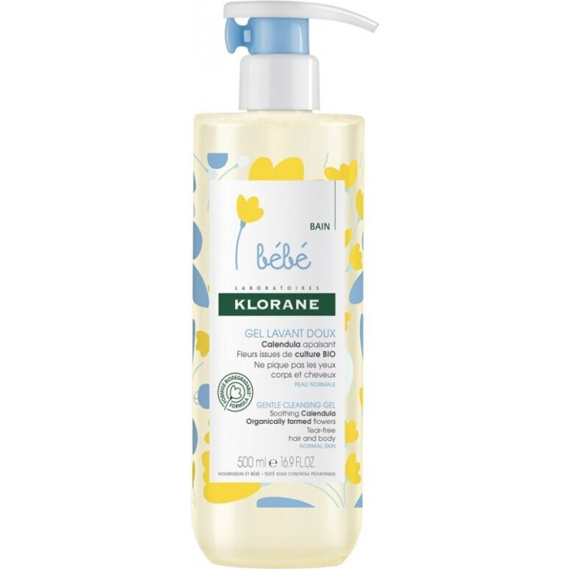 Attīroša želeja Klorane Bebe 500 ml